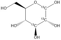 D-Glucose-[1,2,3-13C3]
